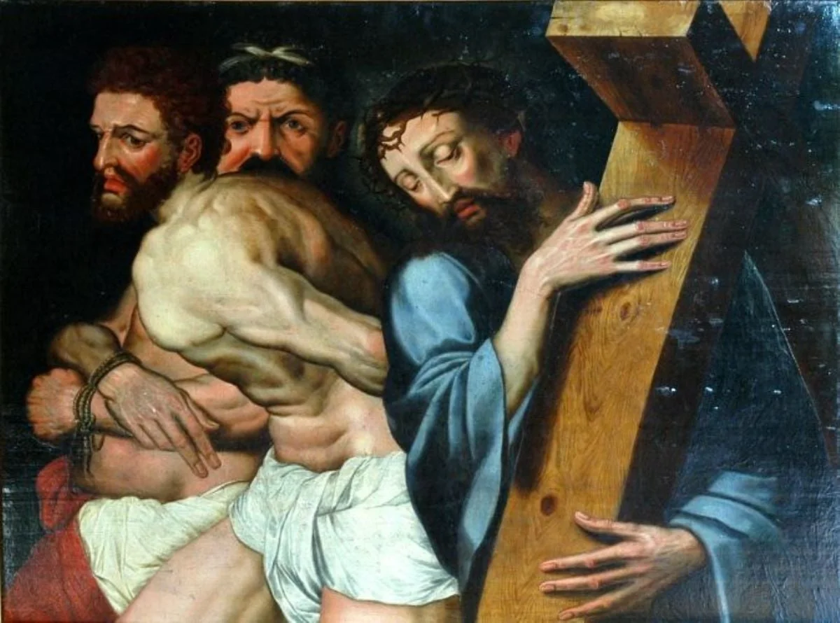 Iisus și cei doi tâlhari, by Marten van Heemskercke, unspecified