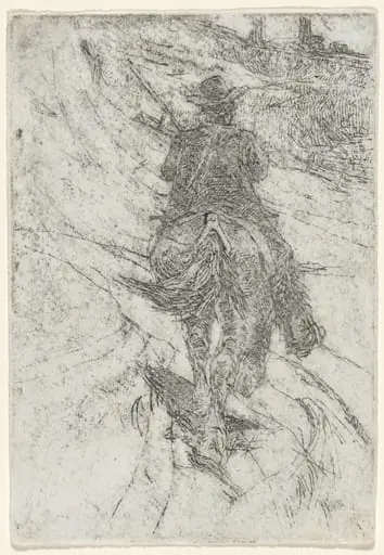 Herdsman on Horseback (Buttero a cavallo)