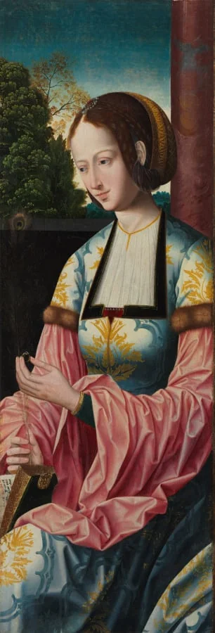 Saint Barbara, by Master of the Holy Blood, unspecified, 1520
