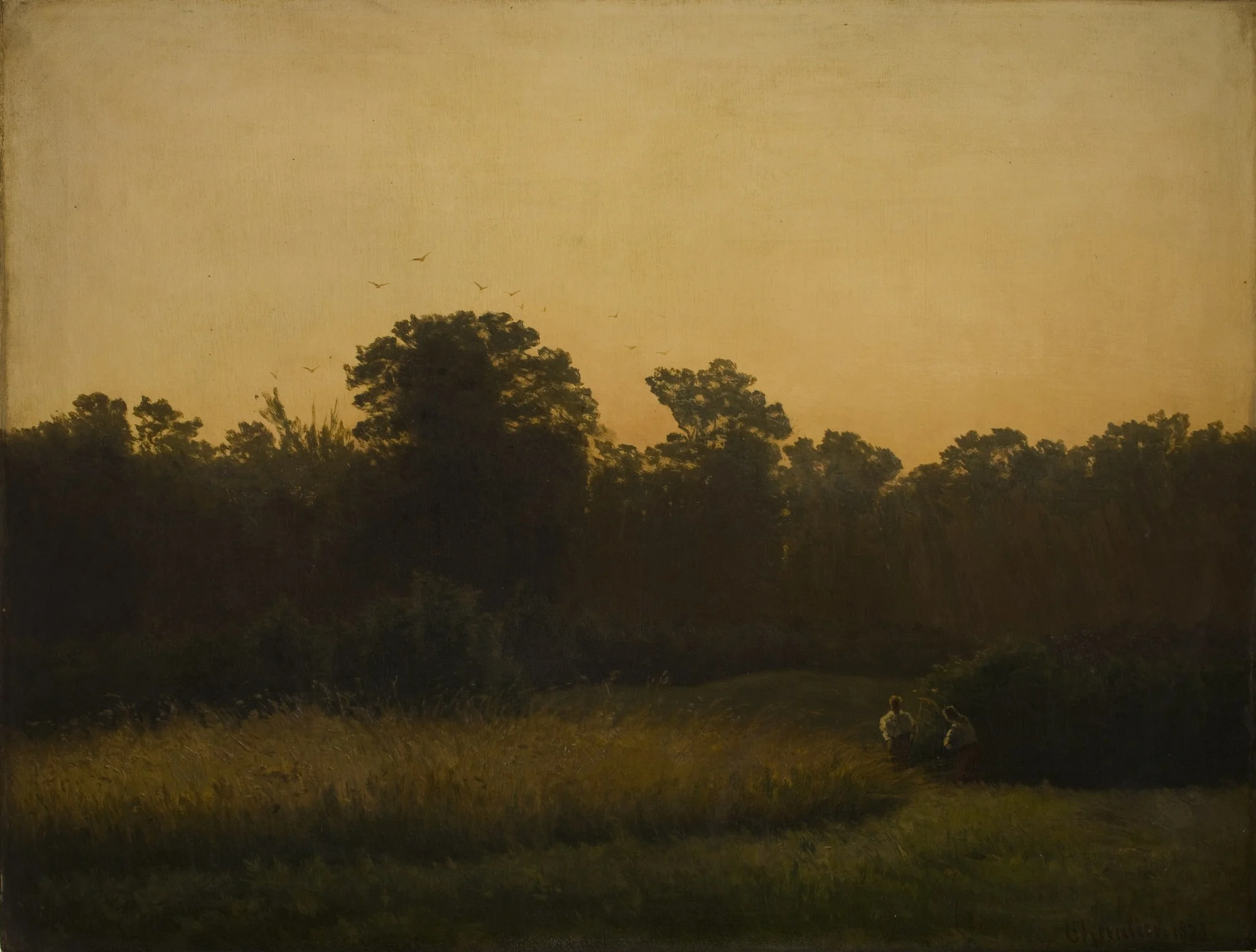 Harvest, by Nicholas Chevalier, oil, 1873