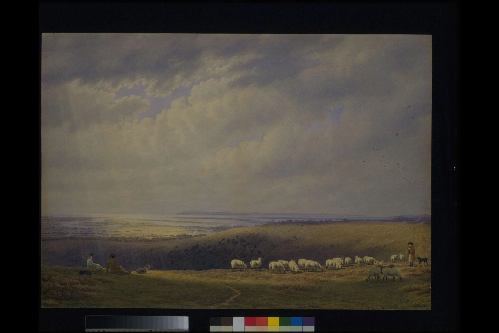 Kingly Bottom, Sussex, by William Turner, watercolor, 1850