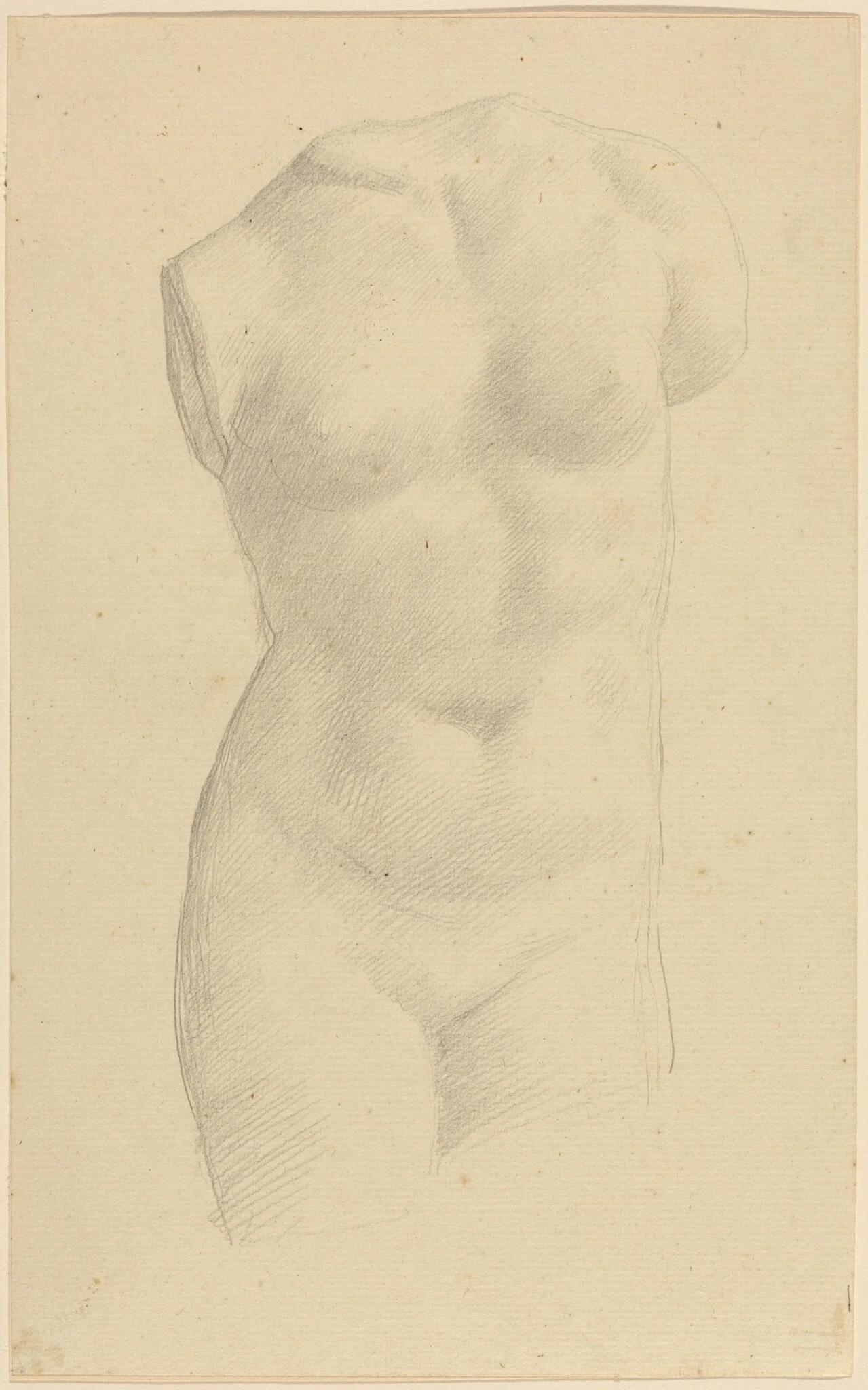 Torso, by Alphonse Legros, graphite, 1874