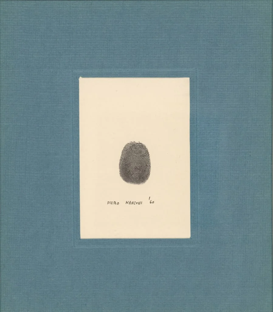Untitled, by Piero Manzoni, ink, 1960