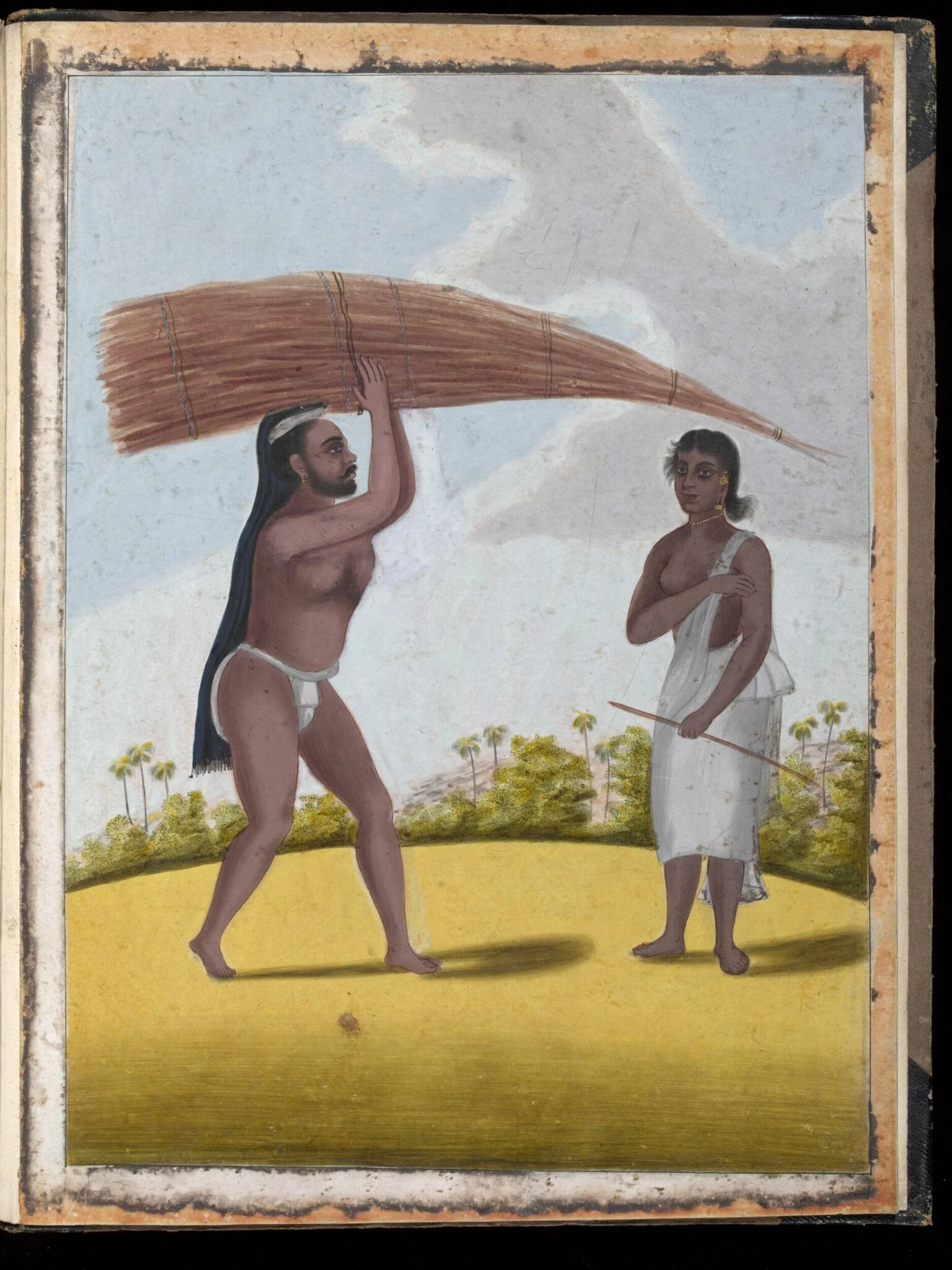 A firewood-seller and his wife, by Unknown, paint, 1805