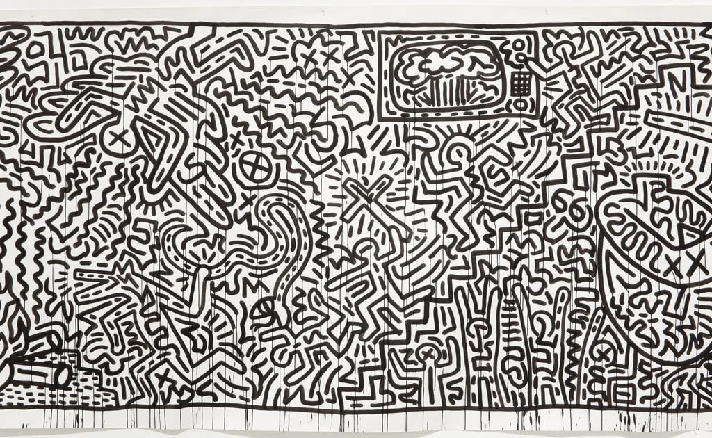 Untitled, by Keith Haring, ink, 1982
