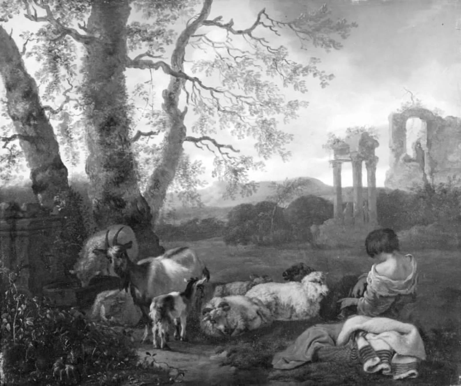 Sheep and Goats, by Unknown, 1655