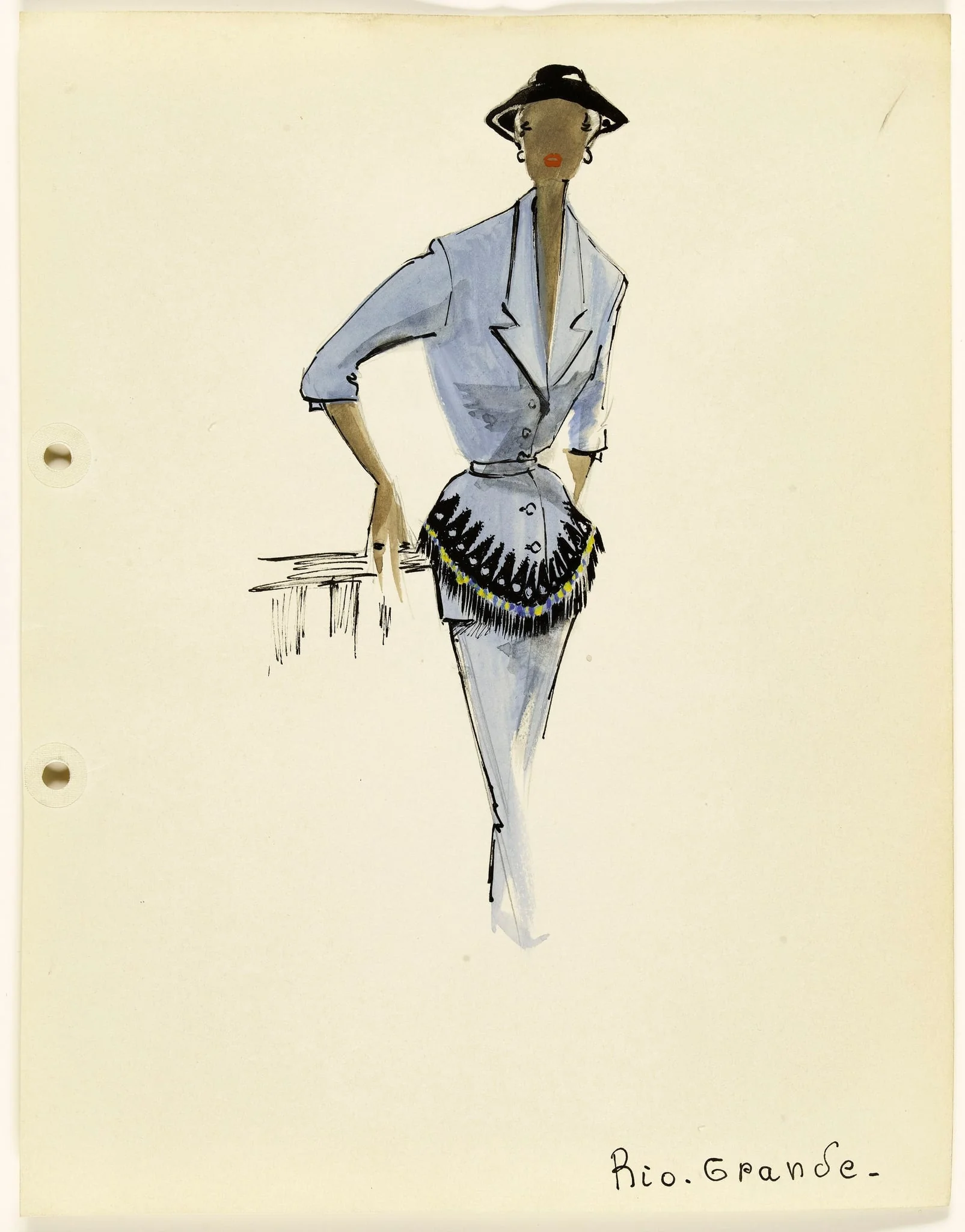 'Rio Grande', by Carven, 1951