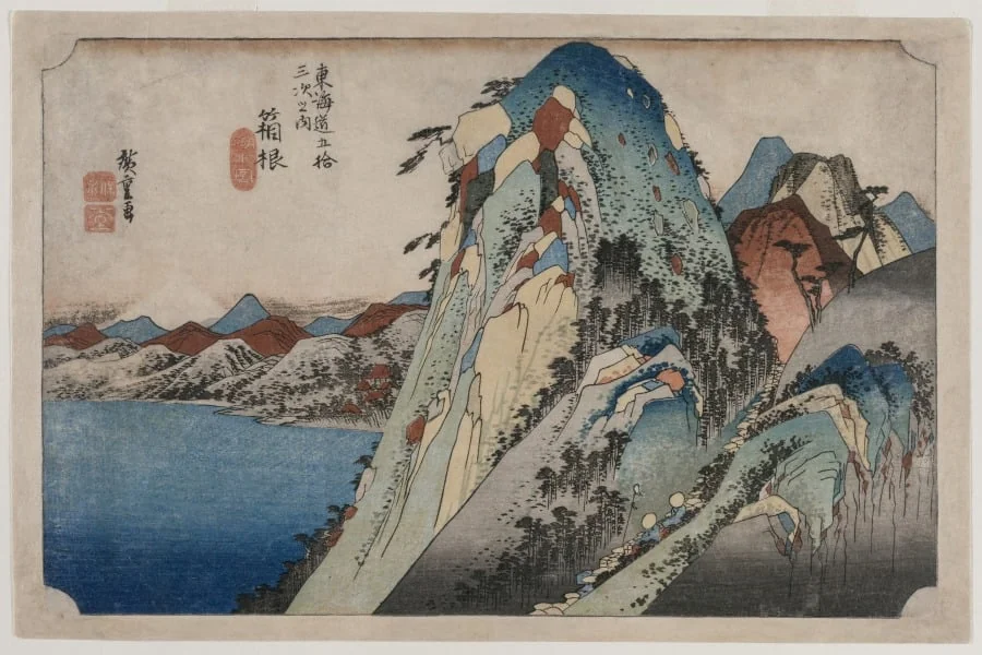 Picture of the Lake at Hakone, from the series 53 Stations of the Tokaido, by Utagawa Hiroshige, 1833