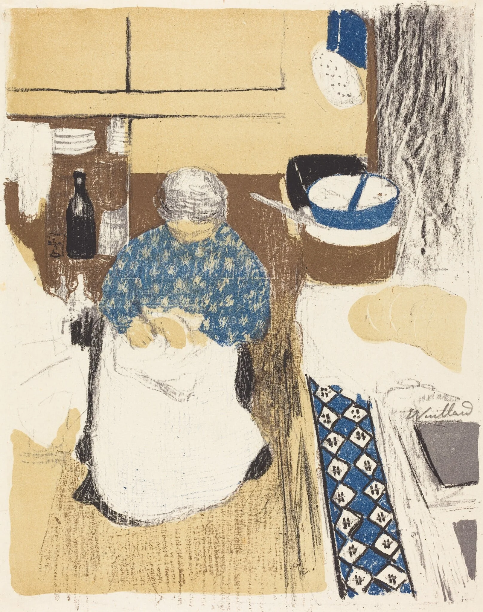 The Cook (La cuisiniere), by Ambroise Vollard, ink, 1899