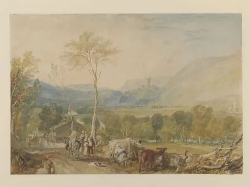 Hornby Castle, Lancashire, from Tatham Church