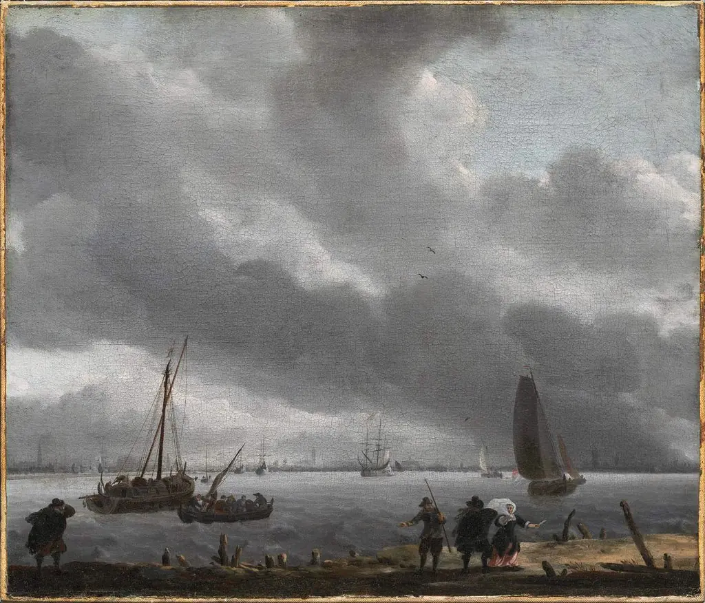 View across the River Y toward Amsterdam