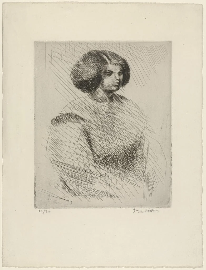 Untitled, by Jacques Villon, ink, 1911