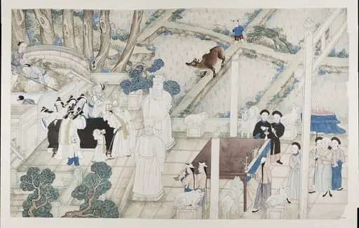Scene at the tomb