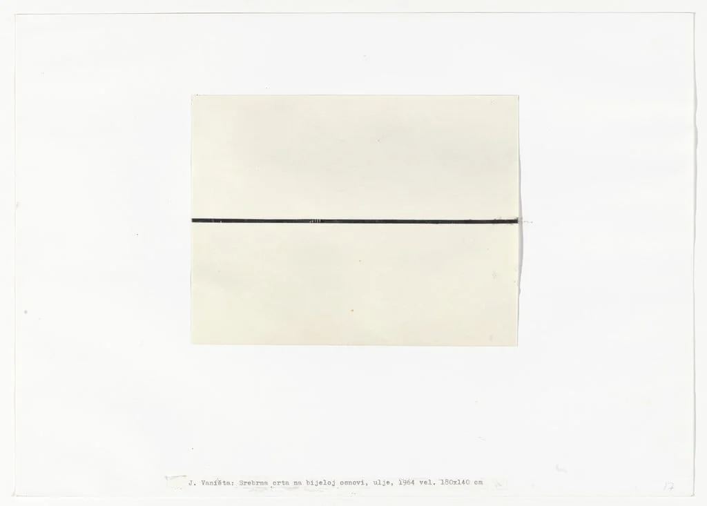 Untitled, by Josip Vaništa, oil, 1964