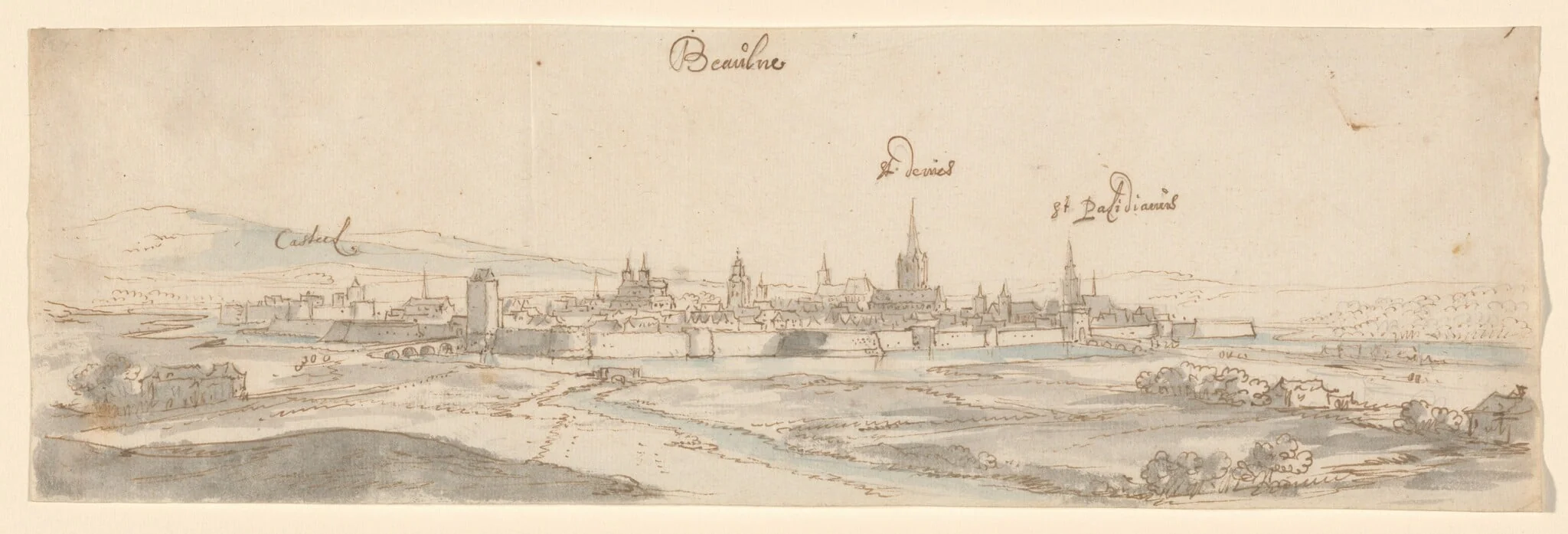 Beaulne (Beaune), by Peeters, Jan, I, ink, 1650