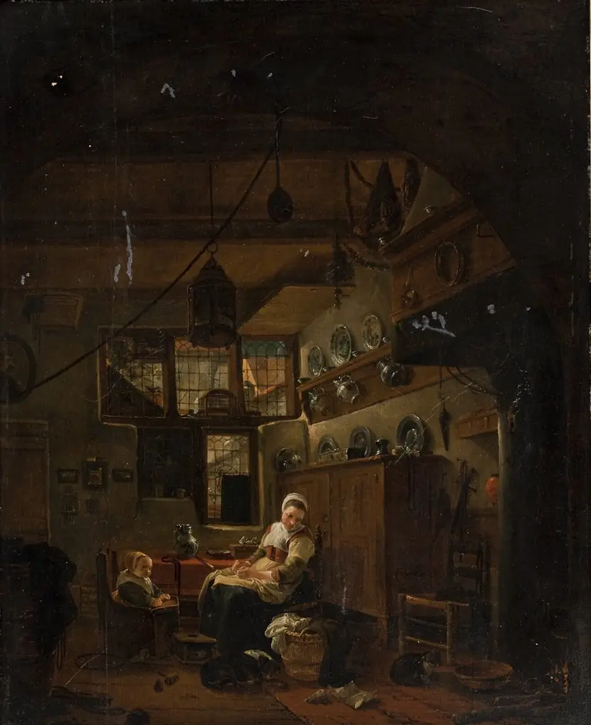 Interior of a Dutch Farm Cottage
