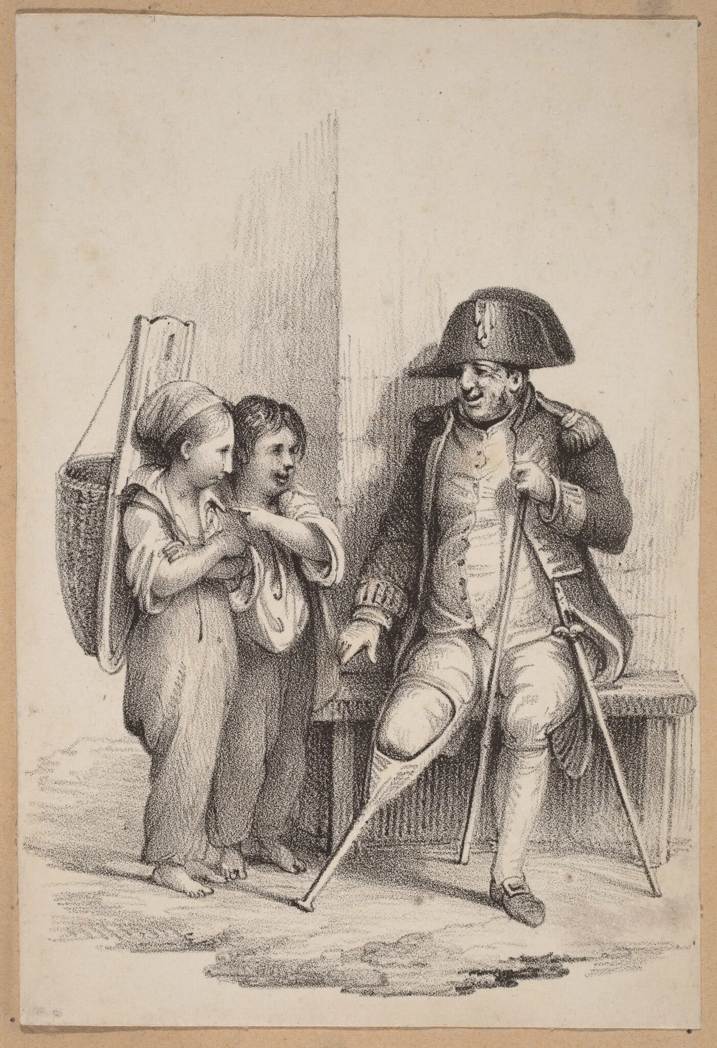 The Soldier's Birth Right, by Rembrandt Peale, ink, 1828