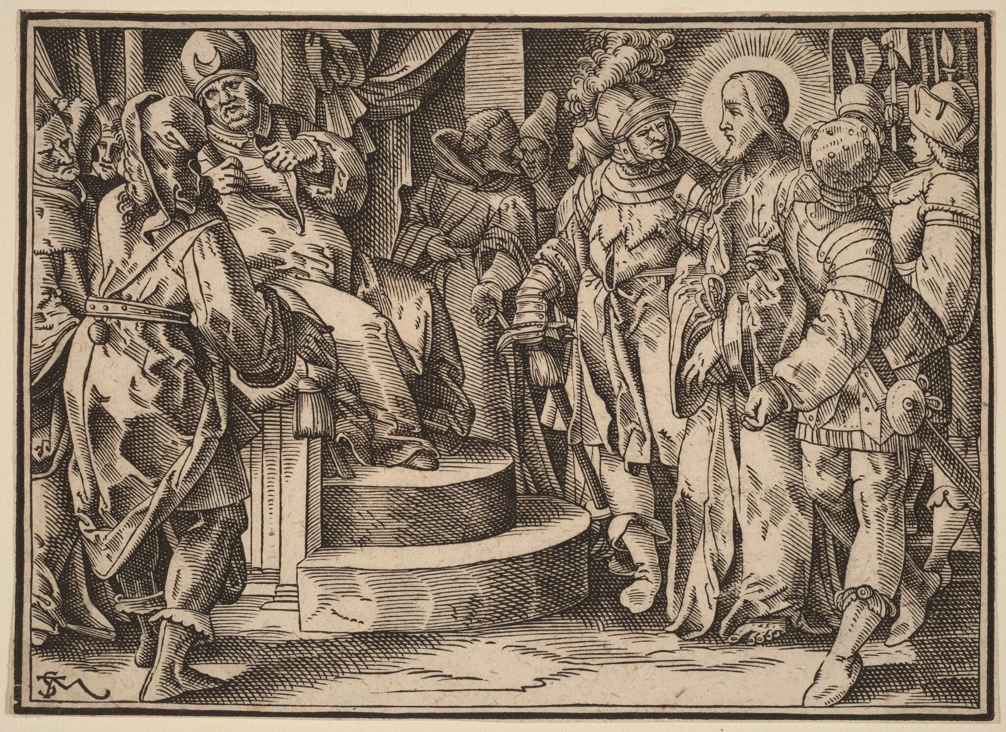 Christ Tells His Disciples of the Last Judgment, by Christoph Murer, ink, 1630