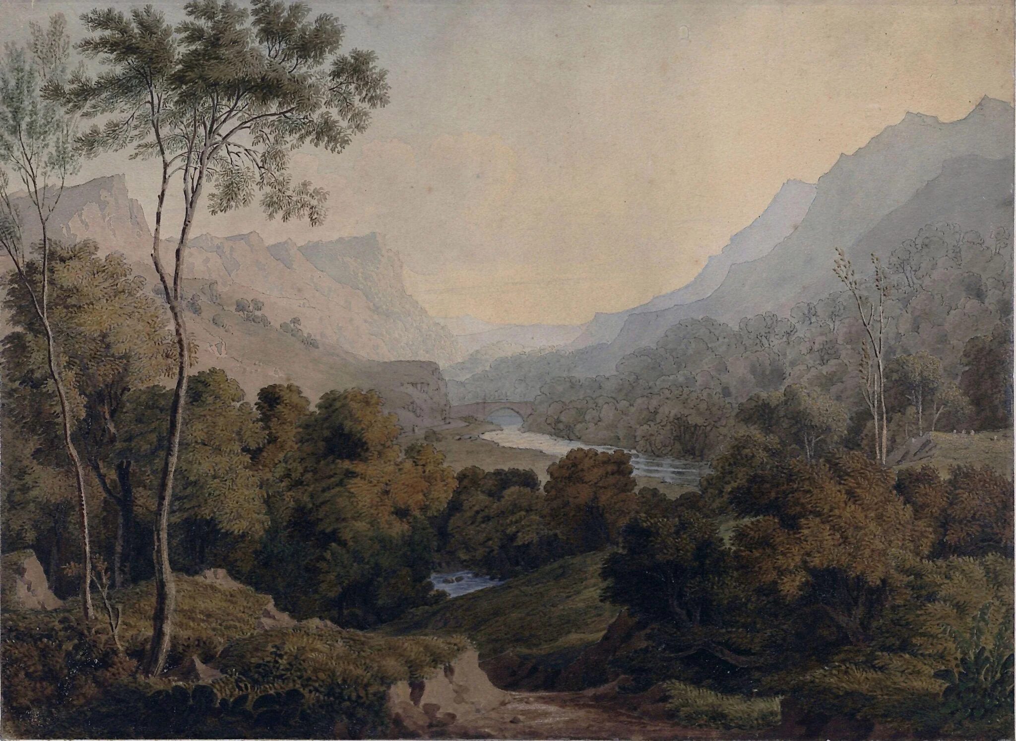 View on the Conwy, near Llanwrstm, Carnarvonshire