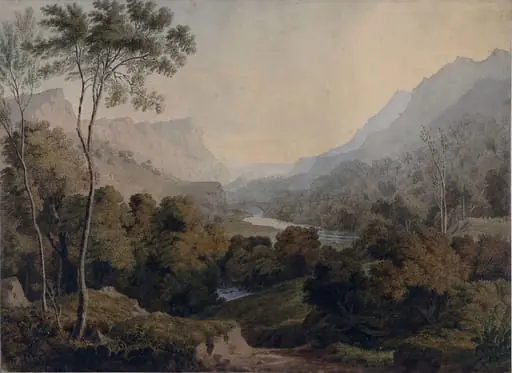 View on the Conwy, near Llanwrstm, Carnarvonshire