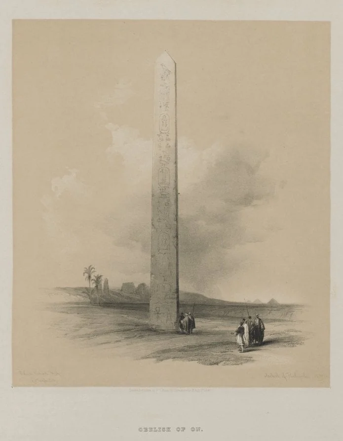 Egypt and Nubia, Volume II: Obelisk of Heliopolis, by Louis Haghe, 1848