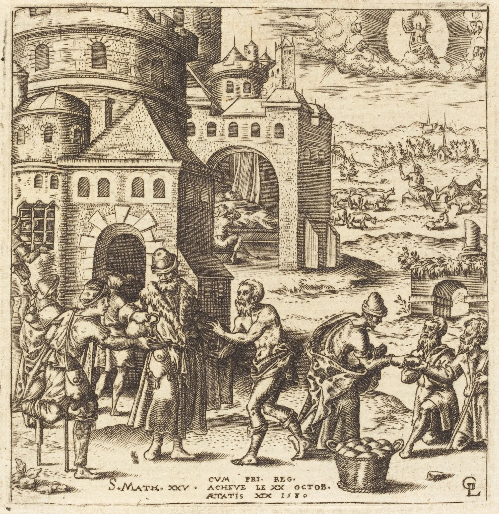 Teachings on the Coming of the Judgment, by Léonard Gaultier, ink, 1580