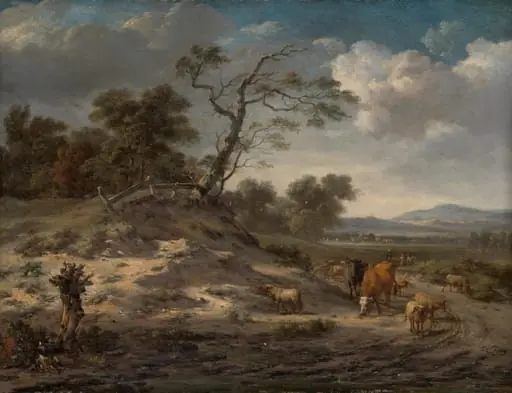 Landscape with Cattle on a Country Road