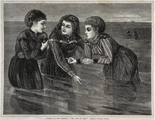 Bathing at Long Branch, - "Oh, Ain't it Cold!"