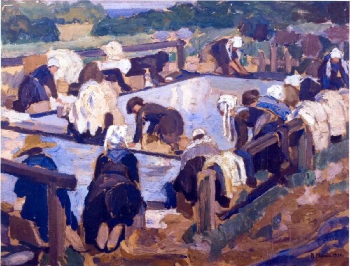 Spălătorese bretone (Plougastel-Daoulas), by Rodica Maniu, unspecified, 1920