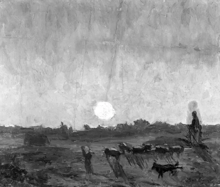 Landscape Sketch, Moonlight