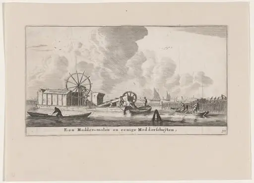 A Dredger and Mudhoppers