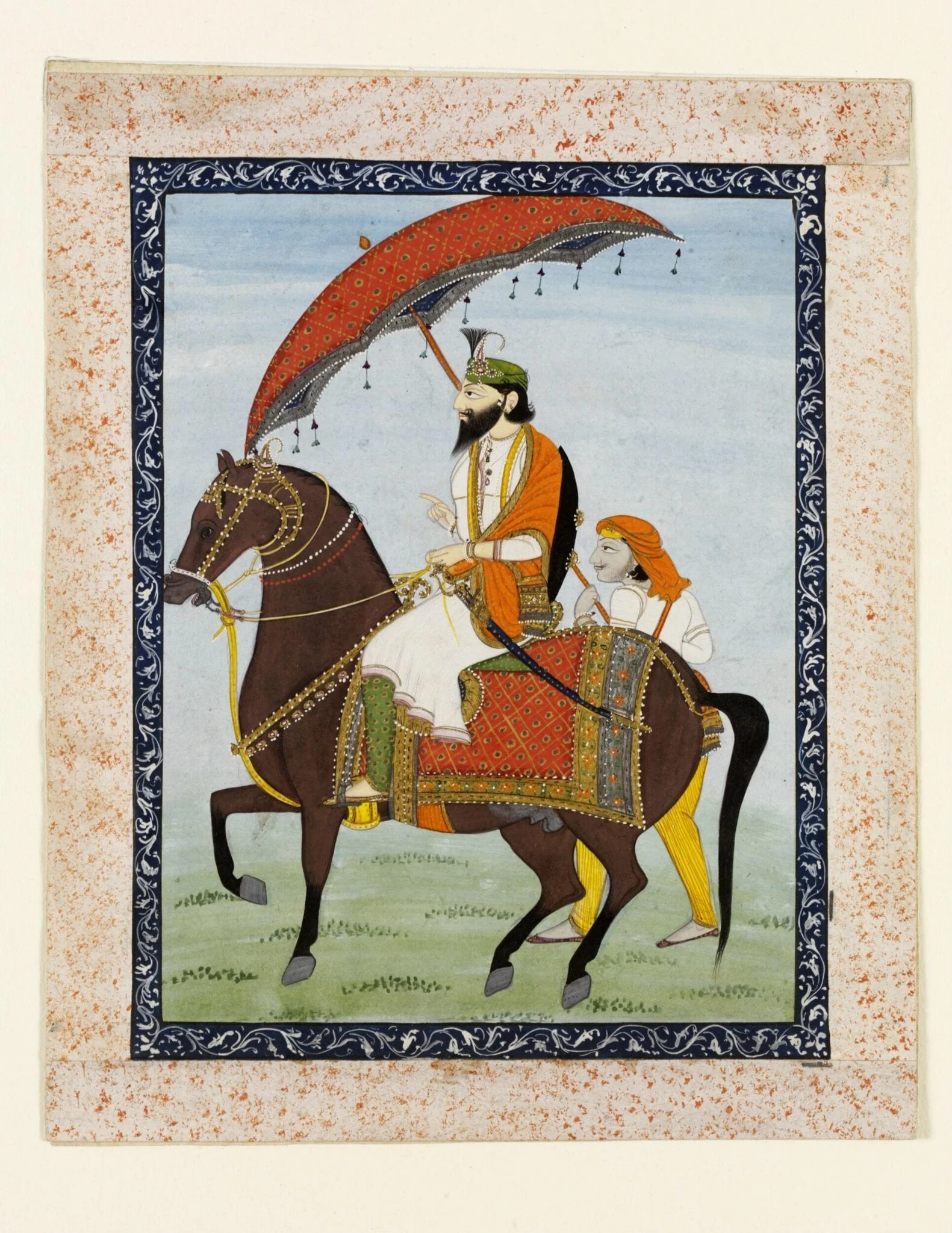 Raja Dhian Singh, by Unknown, paint, 1840