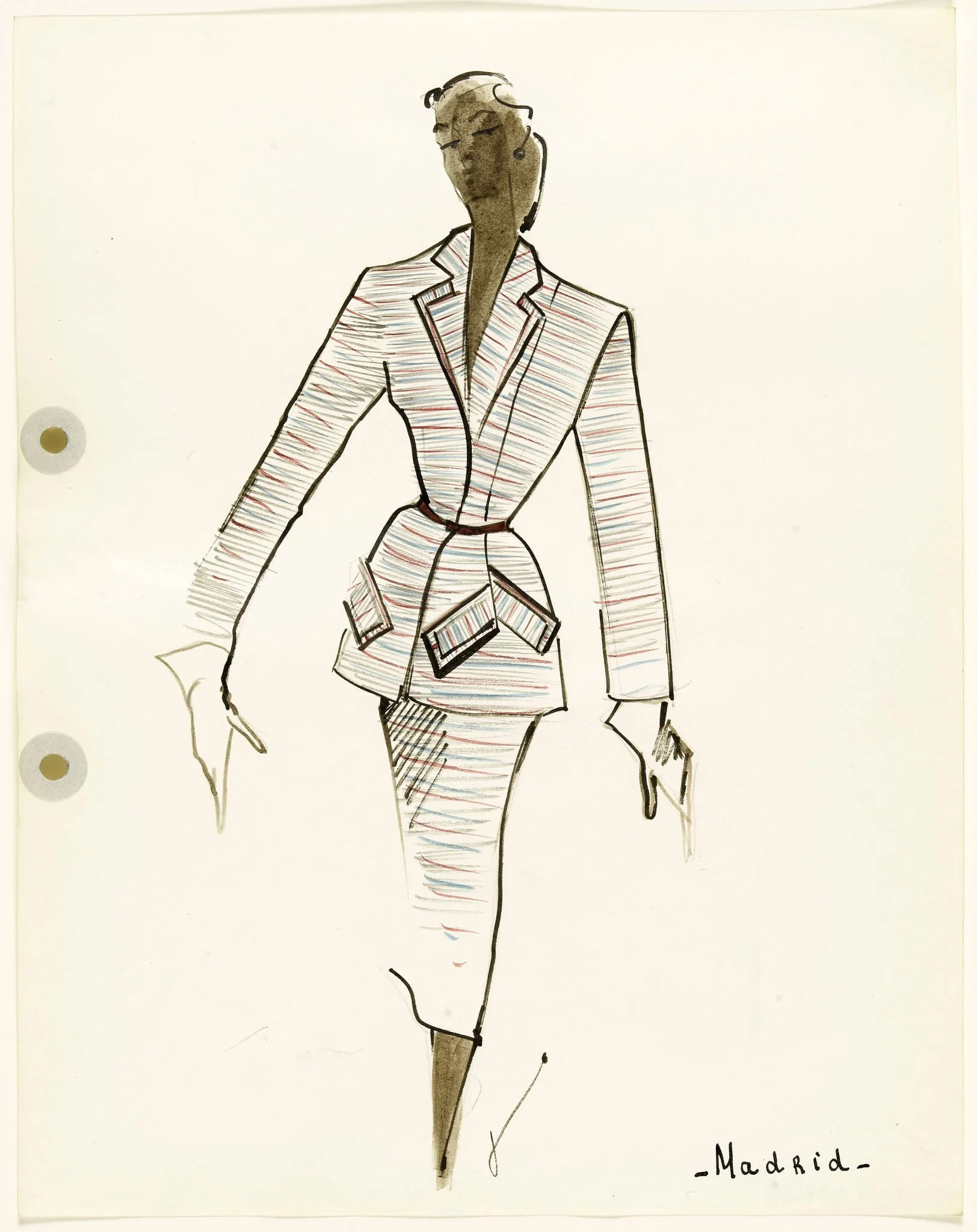 'Madrid', by Carven, 1951