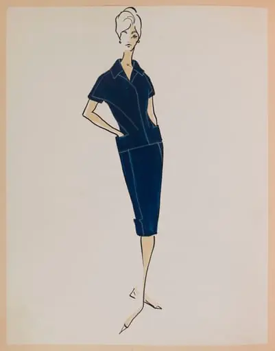 Tailleur bleu marine