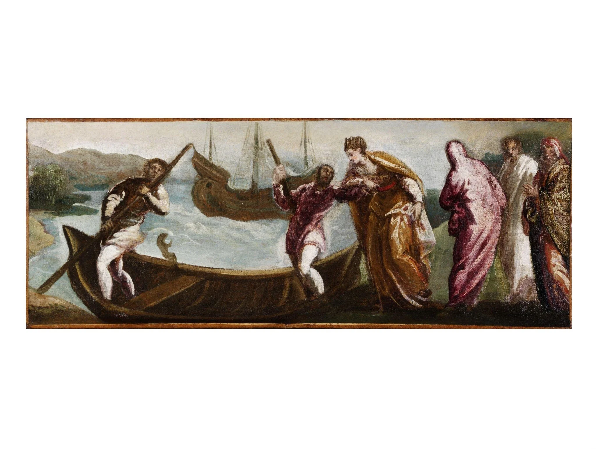The Embarkation of St Helena to the Holy Land, by Jacopo Tintoretto, oil, 1555