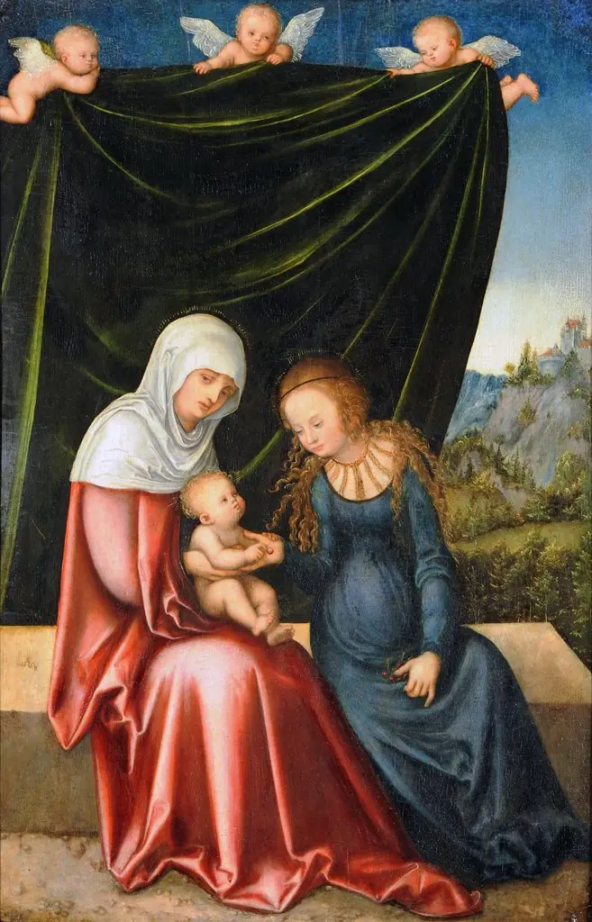 The Virgin and Child with St Anne