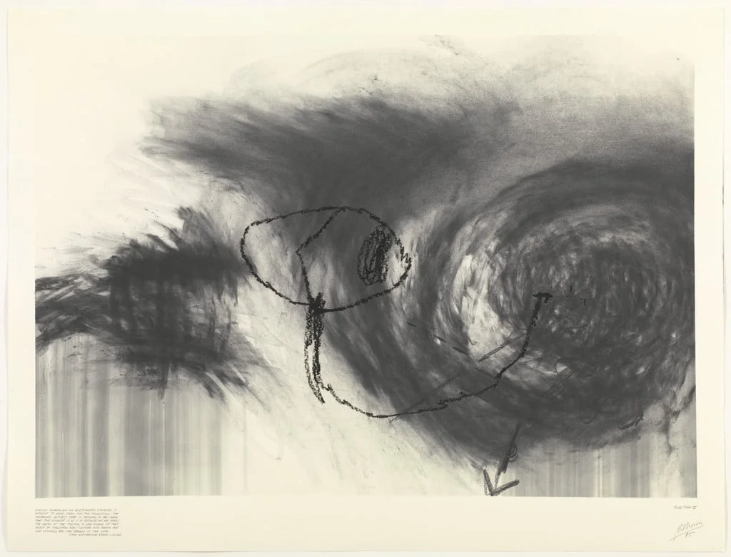 Untitled, by Robert Morris, graphite, 1985