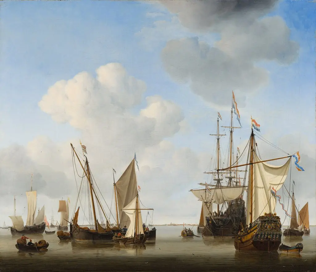 Ships on a Calm Sea