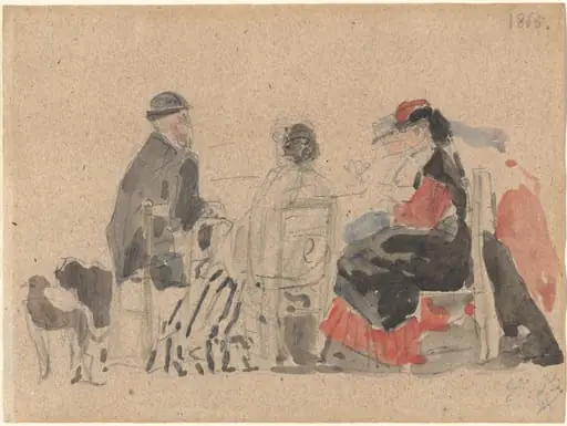 Conversation on the Beach
