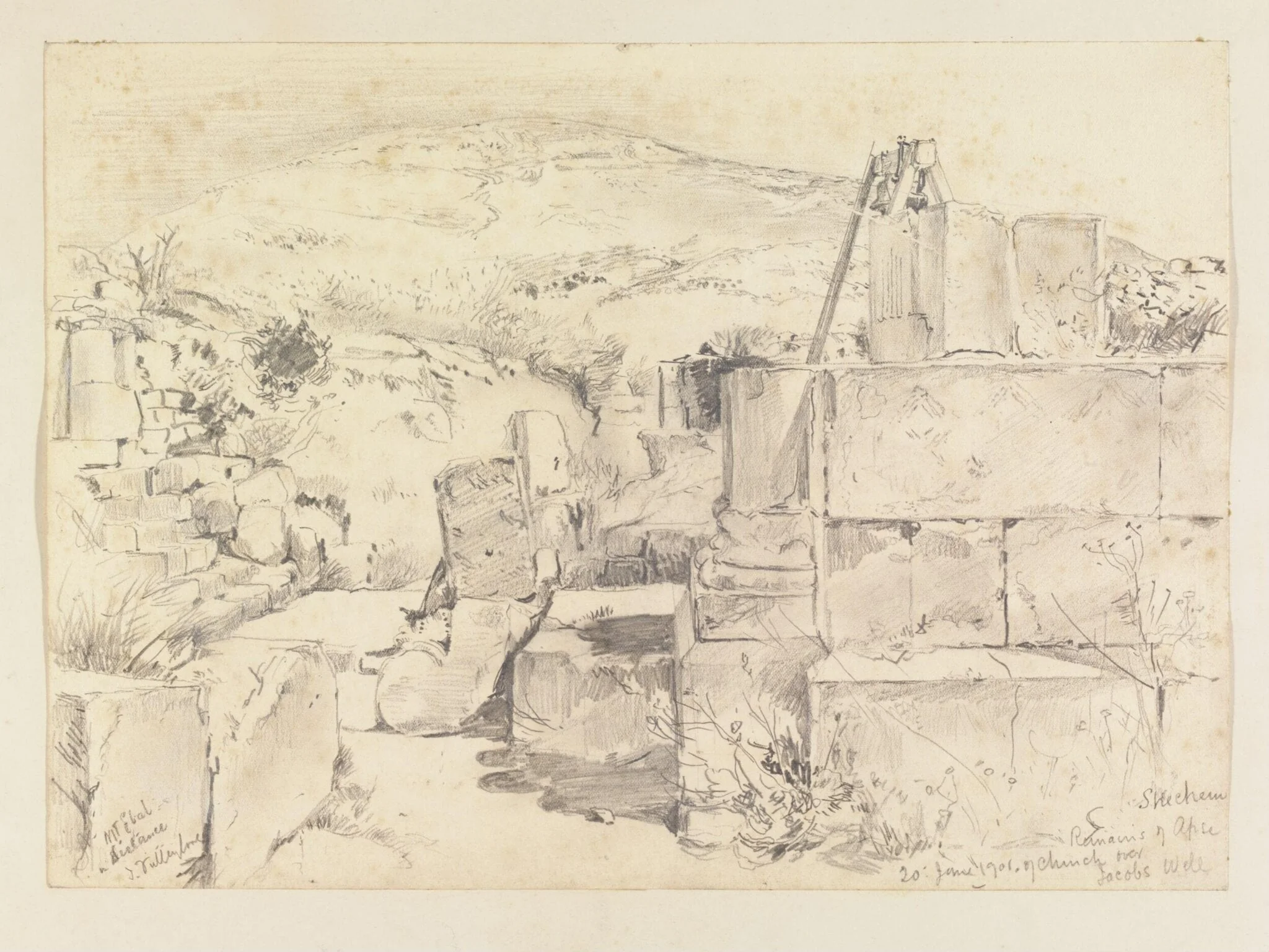 Shechem  Remains of Apse of Church over Jacobs Well