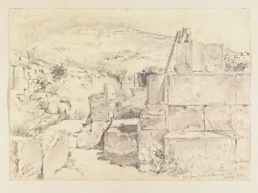 Shechem  Remains of Apse of Church over Jacobs Well