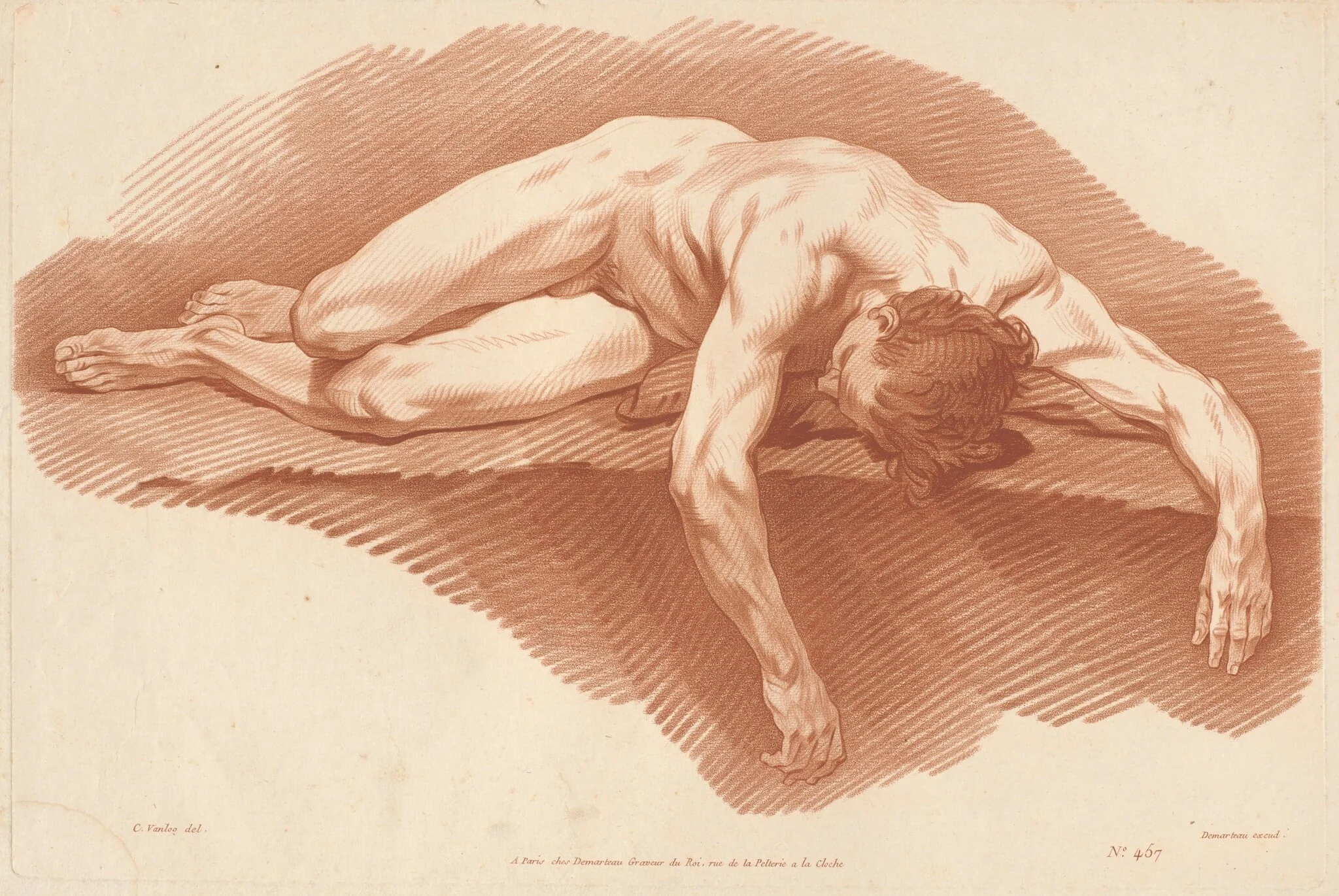 Académie (457), by Gilles Demarteau the Elder, chalk, 1774