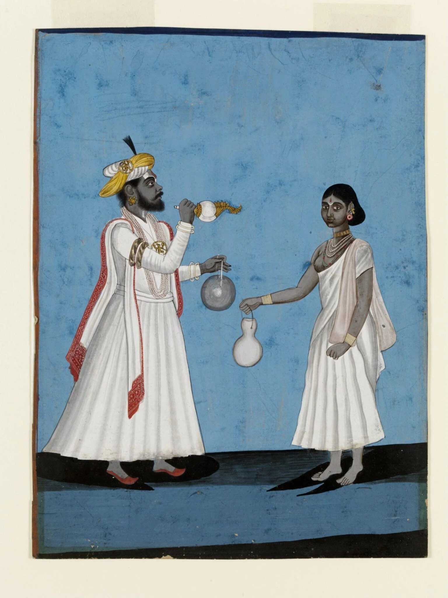 A man and woman, by Unknown, paint, 1790