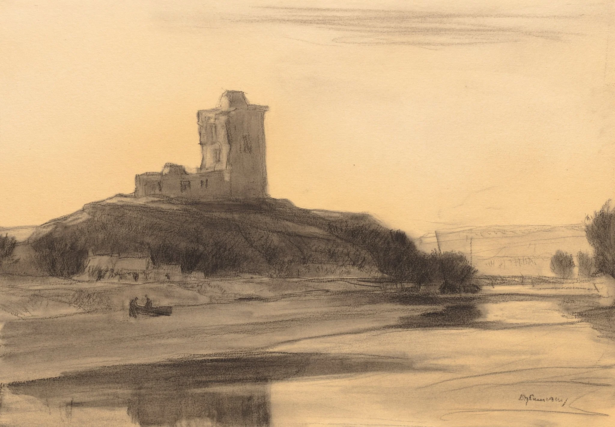 The Red Castle, by David Young Cameron, 1910
