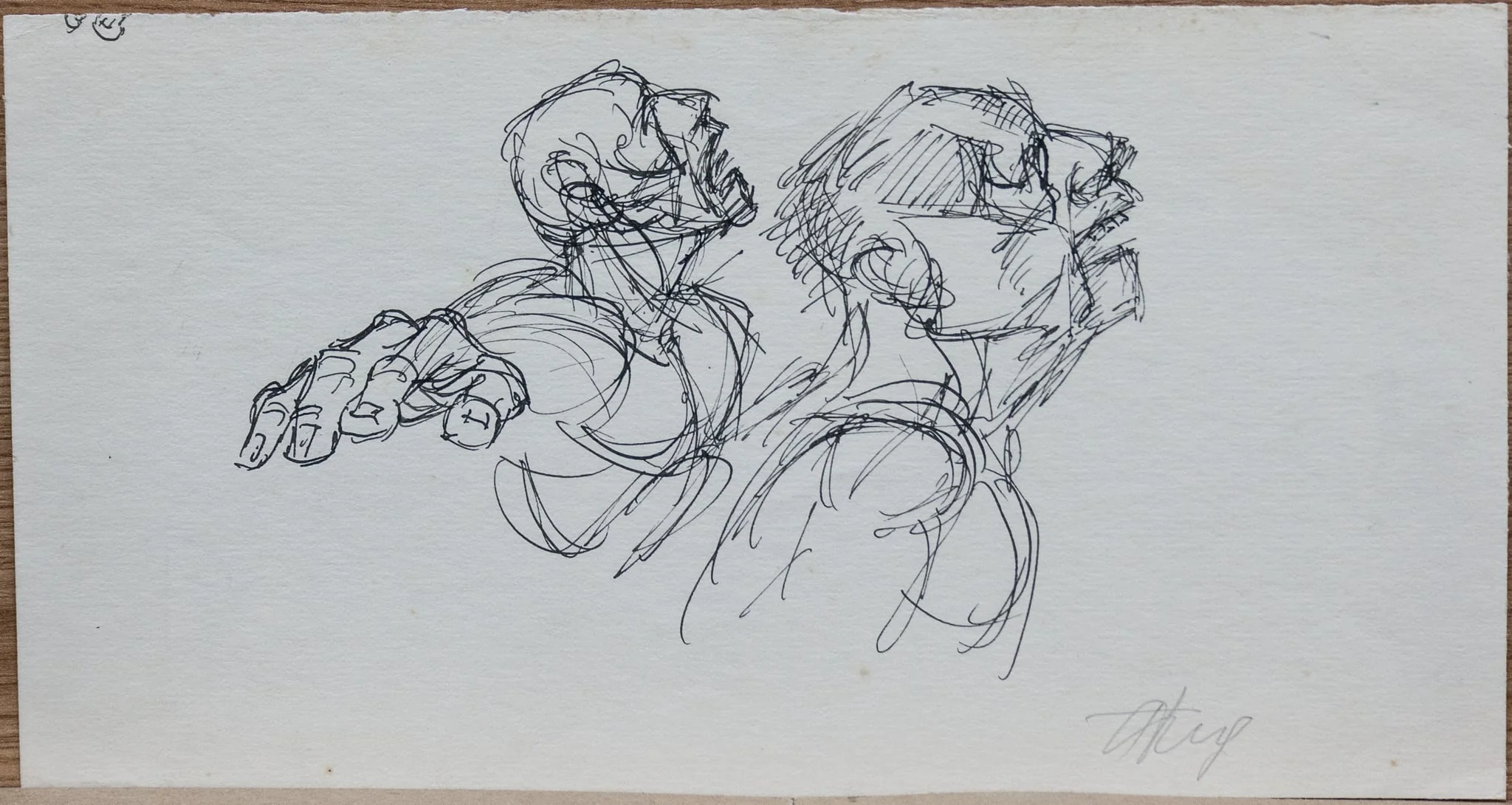 Studiu de personaj, by Teodor Hrib, 1950