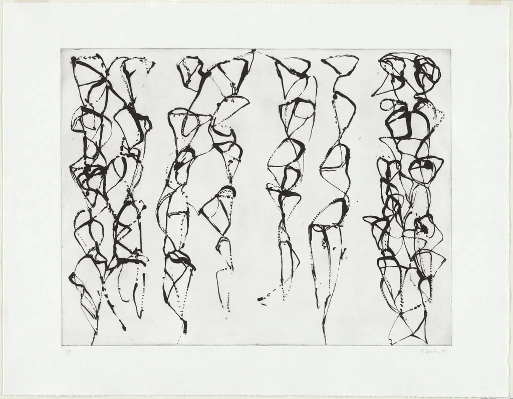 Untitled, by Brice Marden, ink, 1990