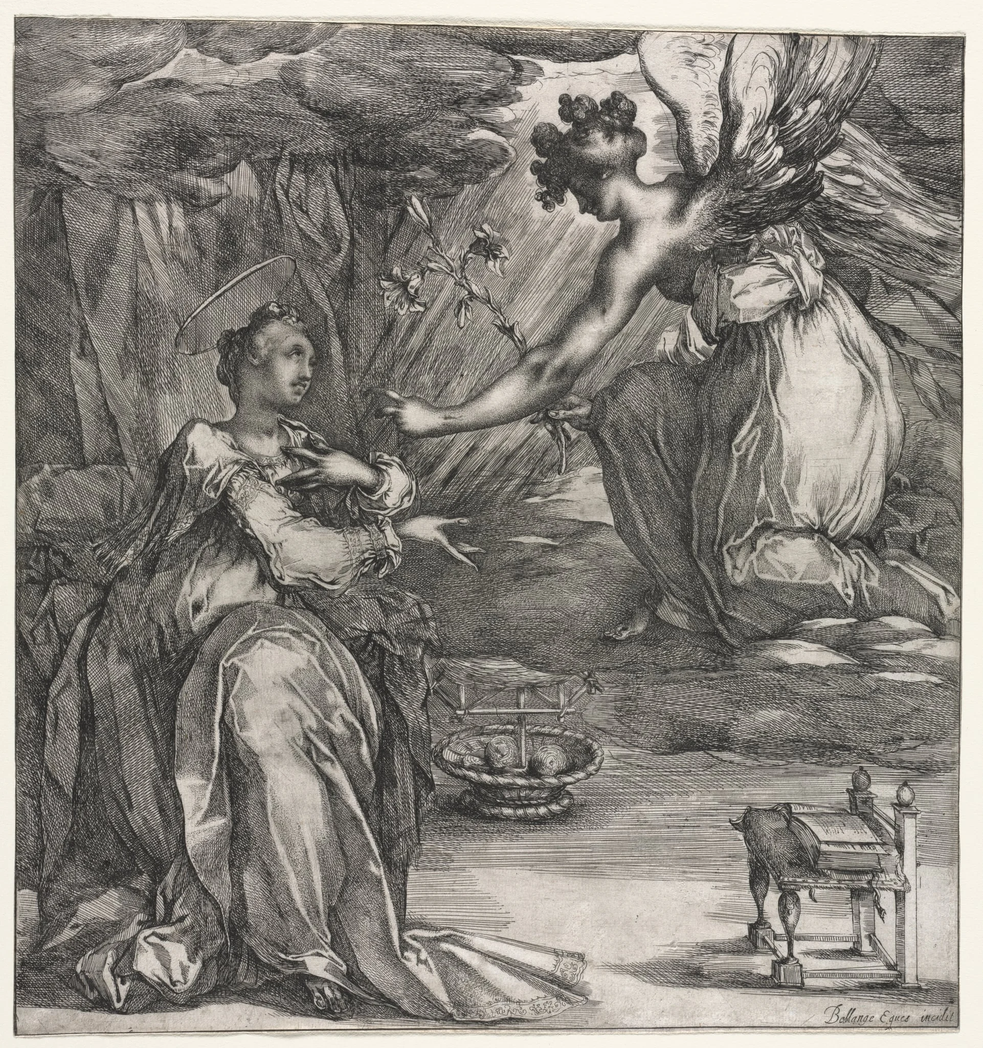 The Annunciation, by Jacques Bellange, 1614