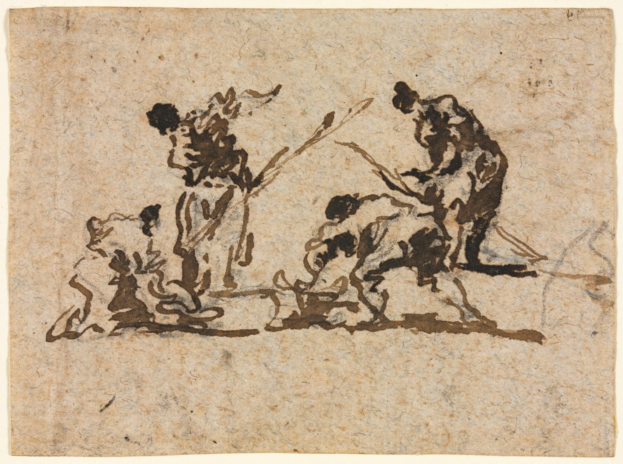 Farmers and Fisherman Working