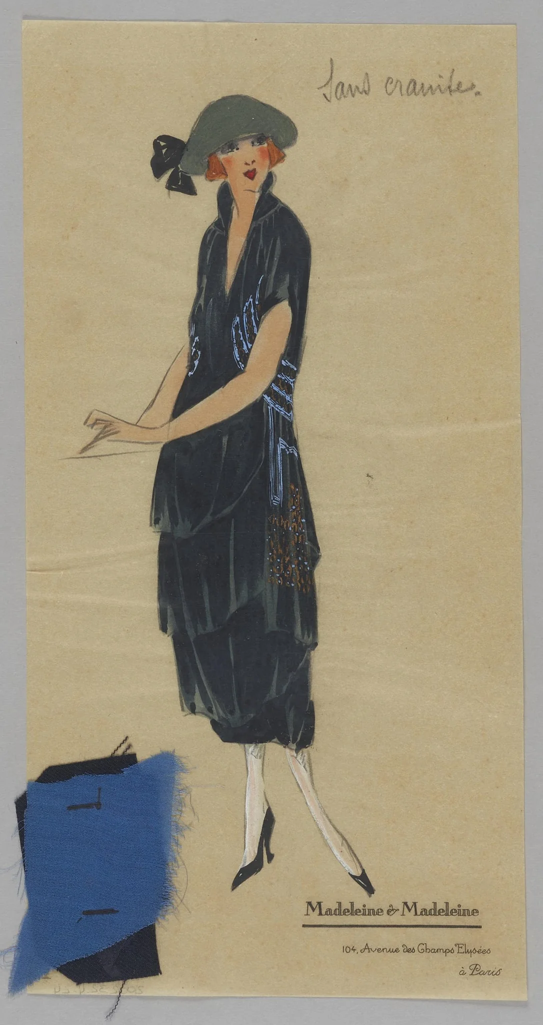 Sans craintes, by Madeleine & Madeleine, 1924