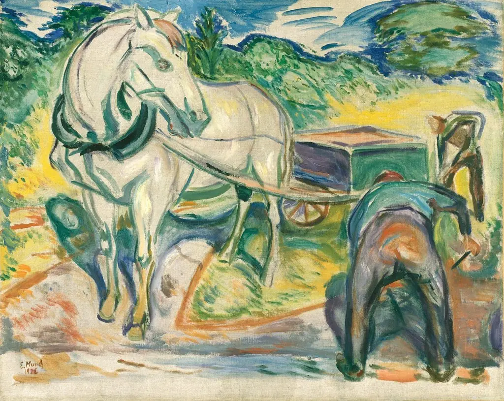 Digging Men with Horse and Cart